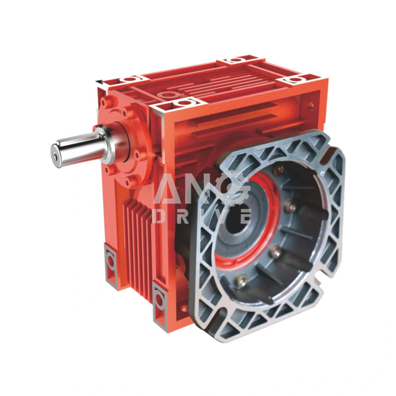 Right Angle Aluminum Body Worm Gearbox with Output Flange