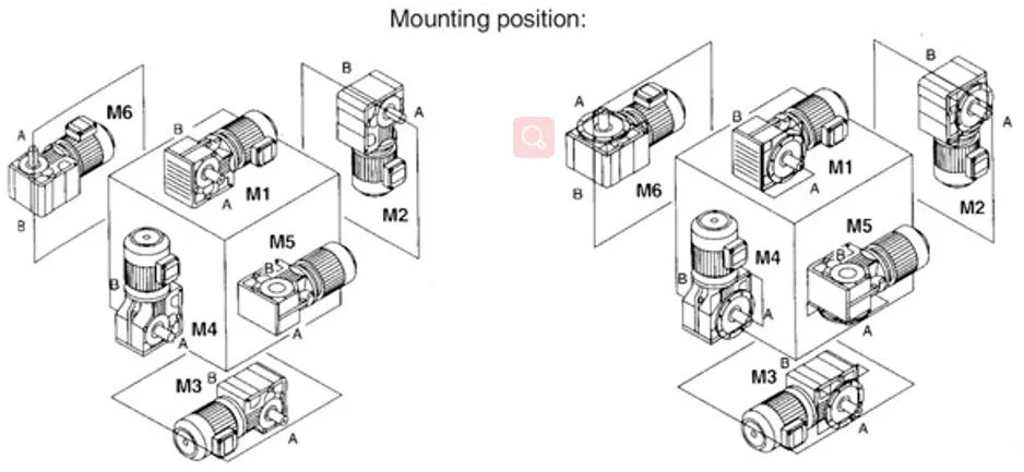 S Series Foot-Mounted Helical Worm Gear Unit with Solid Shaft Electric Motor Speed Reducer Gearbox