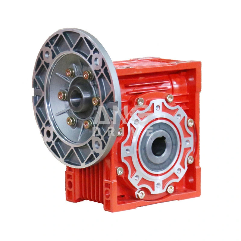 Right Angle Aluminum Body Worm Gearbox with Output Flange